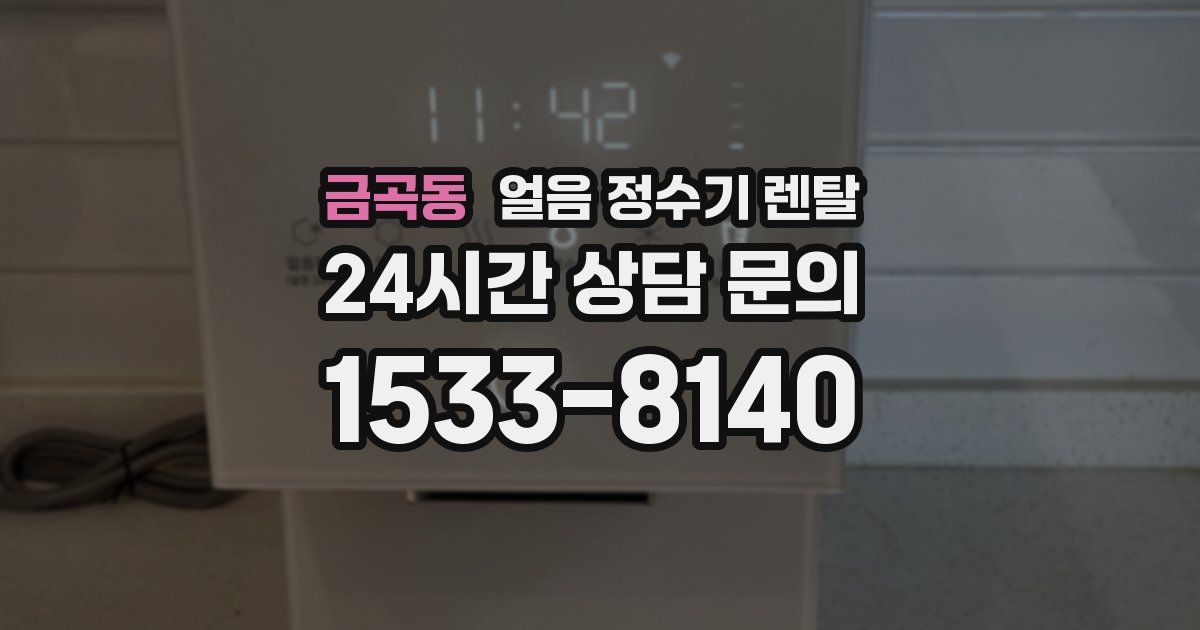 금곡동 얼음 정수기 렌탈