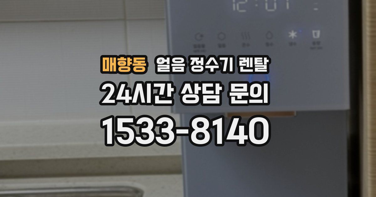 매향동 얼음 정수기 렌탈