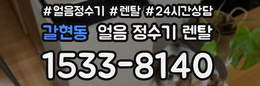 갈현동 얼음 정수기 렌탈