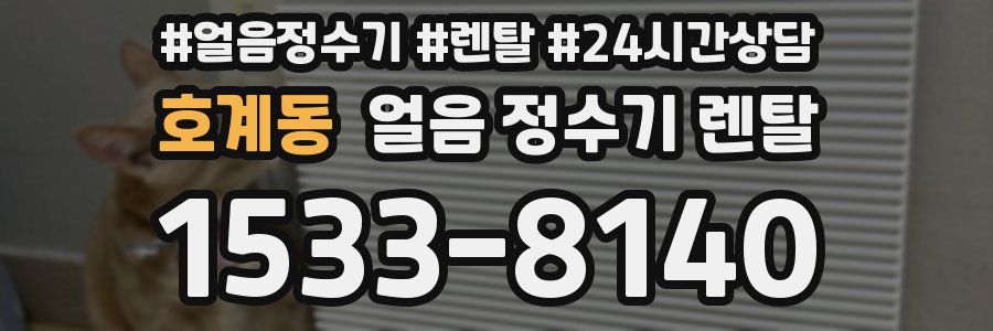 호계동 얼음 정수기 렌탈