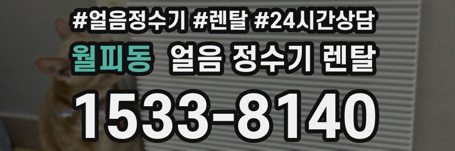 월피동 얼음 정수기 렌탈