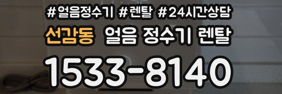 선감동 얼음 정수기 렌탈