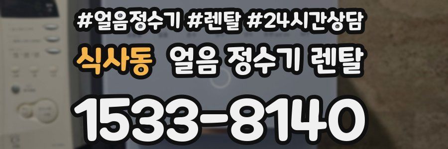 식사동 얼음 정수기 렌탈