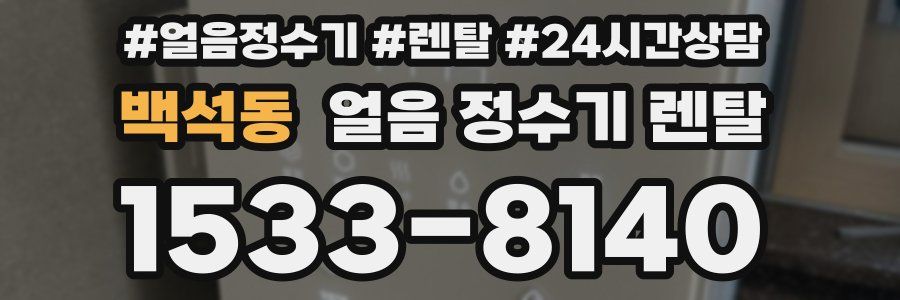 백석동 얼음 정수기 렌탈