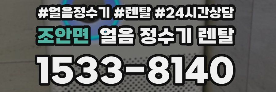 조안면 얼음 정수기 렌탈