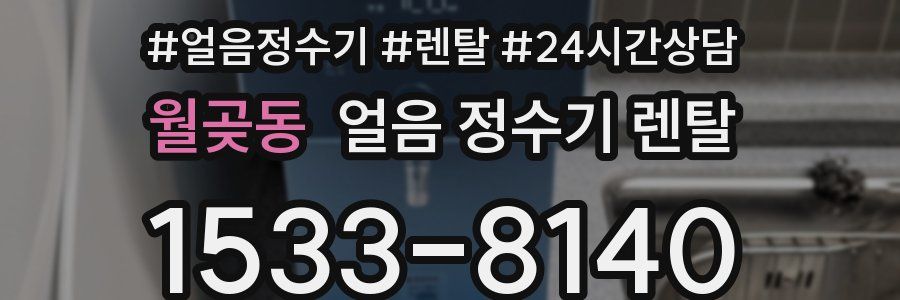 월곶동 얼음 정수기 렌탈