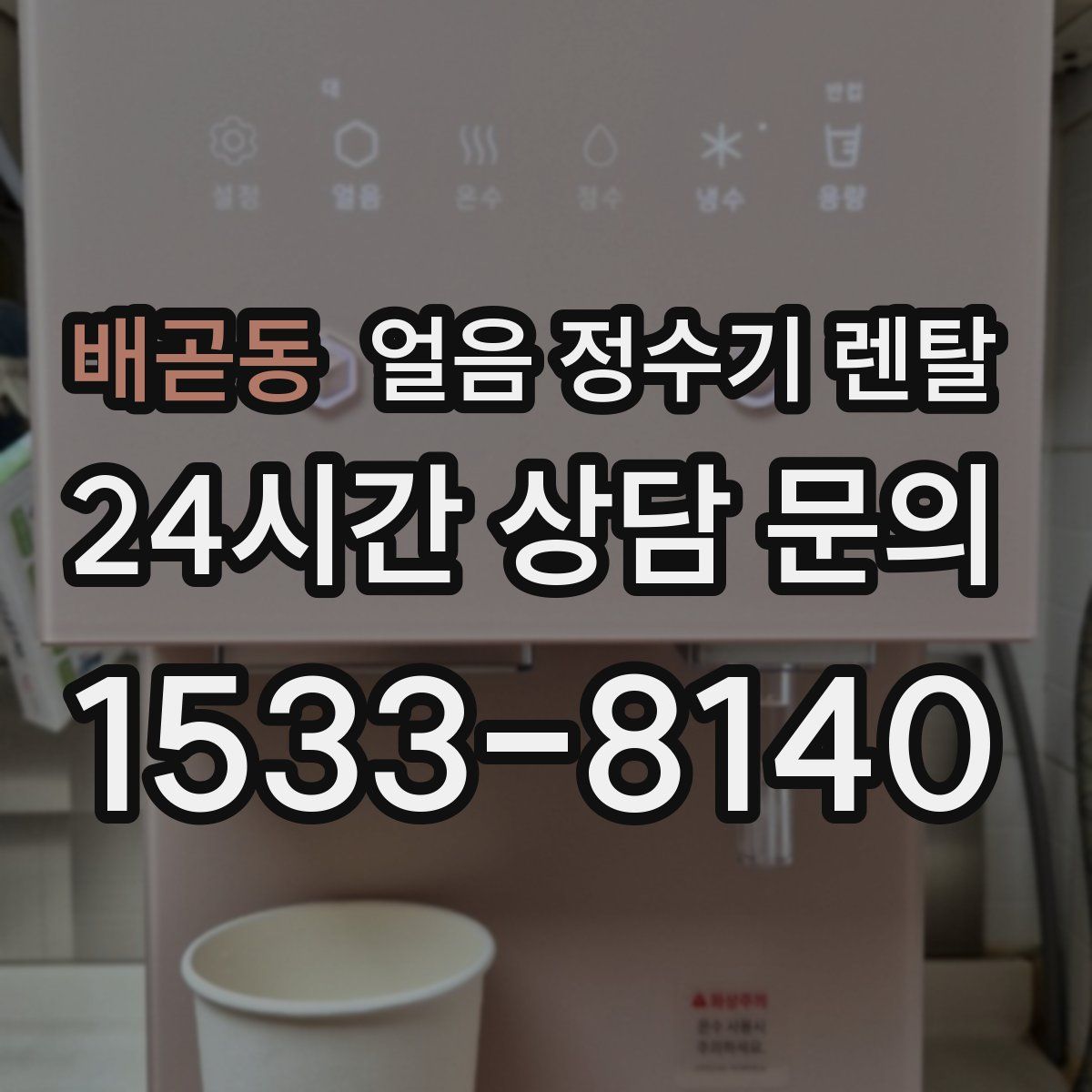 배곧동 얼음 정수기 렌탈