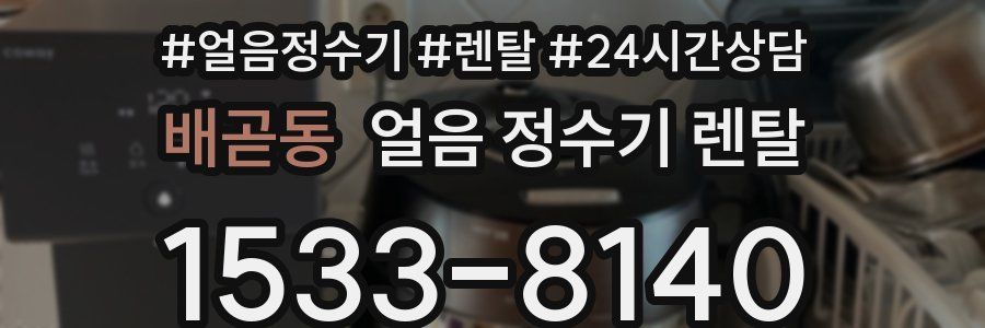 배곧동 얼음 정수기 렌탈