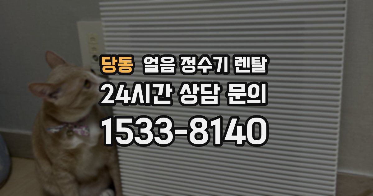 당동 얼음 정수기 렌탈