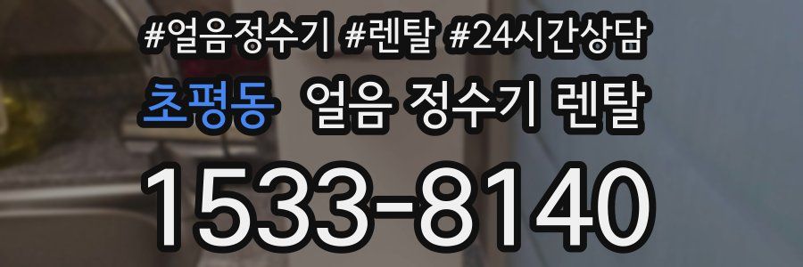 초평동 얼음 정수기 렌탈