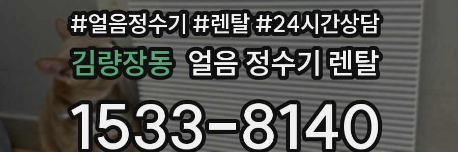 김량장동 얼음 정수기 렌탈