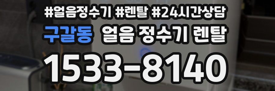 구갈동 얼음 정수기 렌탈