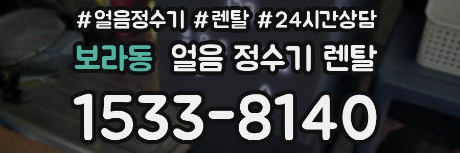 보라동 얼음 정수기 렌탈