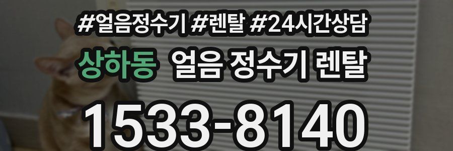 상하동 얼음 정수기 렌탈