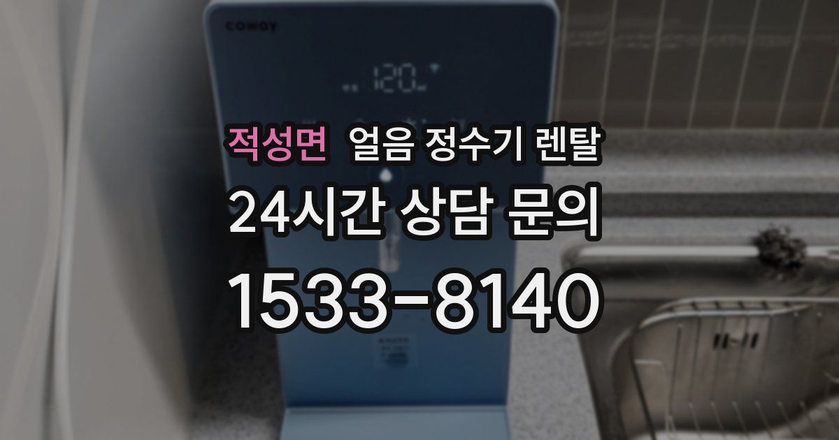 적성면 얼음 정수기 렌탈