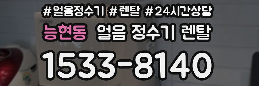 능현동 얼음 정수기 렌탈