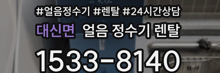대신면 얼음 정수기 렌탈