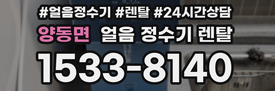 양동면 얼음 정수기 렌탈