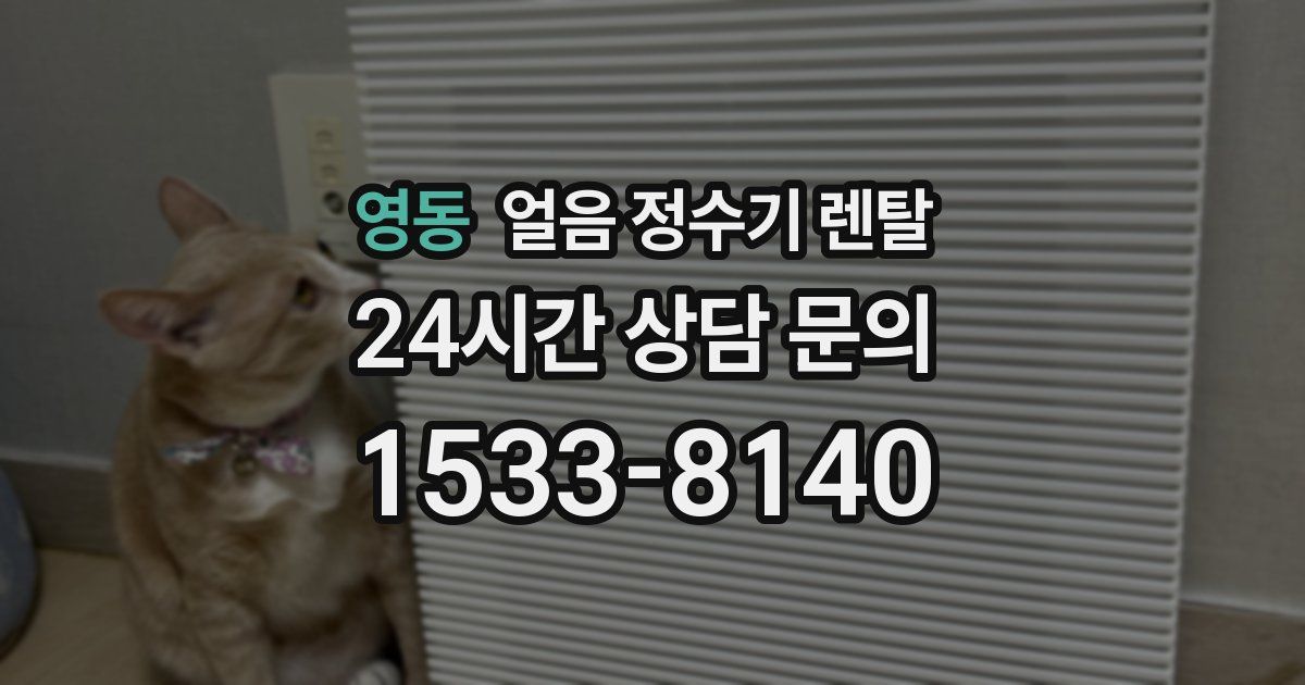 영동 얼음 정수기 렌탈