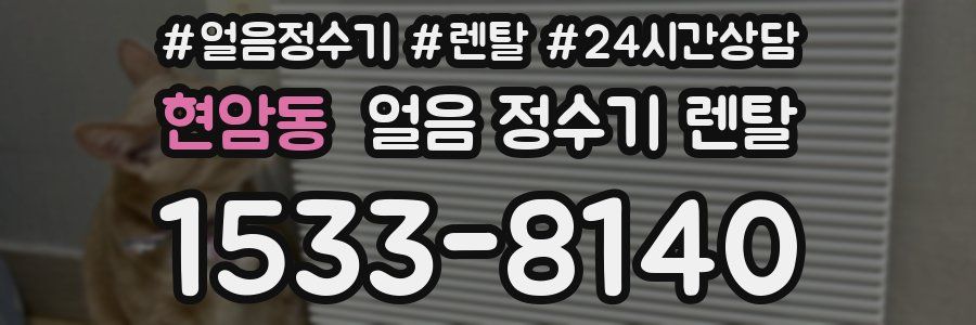 현암동 얼음 정수기 렌탈