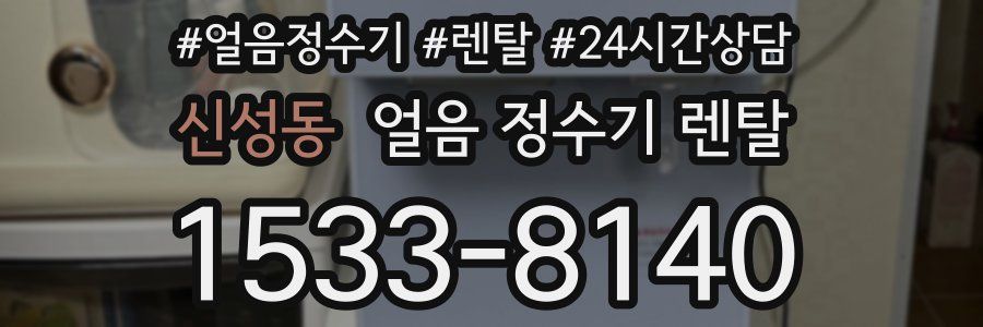 신성동 얼음 정수기 렌탈