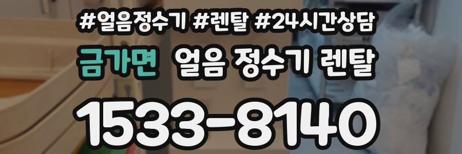 금가면 얼음 정수기 렌탈