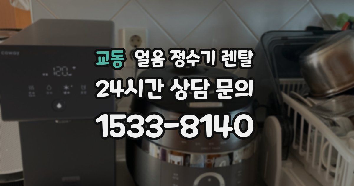 교동 얼음 정수기 렌탈