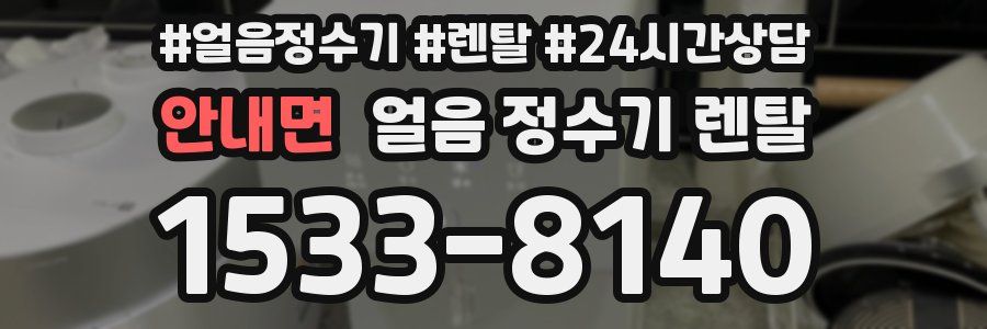 안내면 얼음 정수기 렌탈