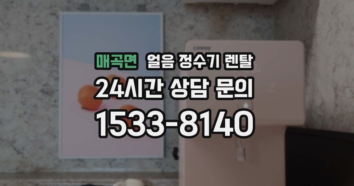 매곡면 얼음 정수기 렌탈
