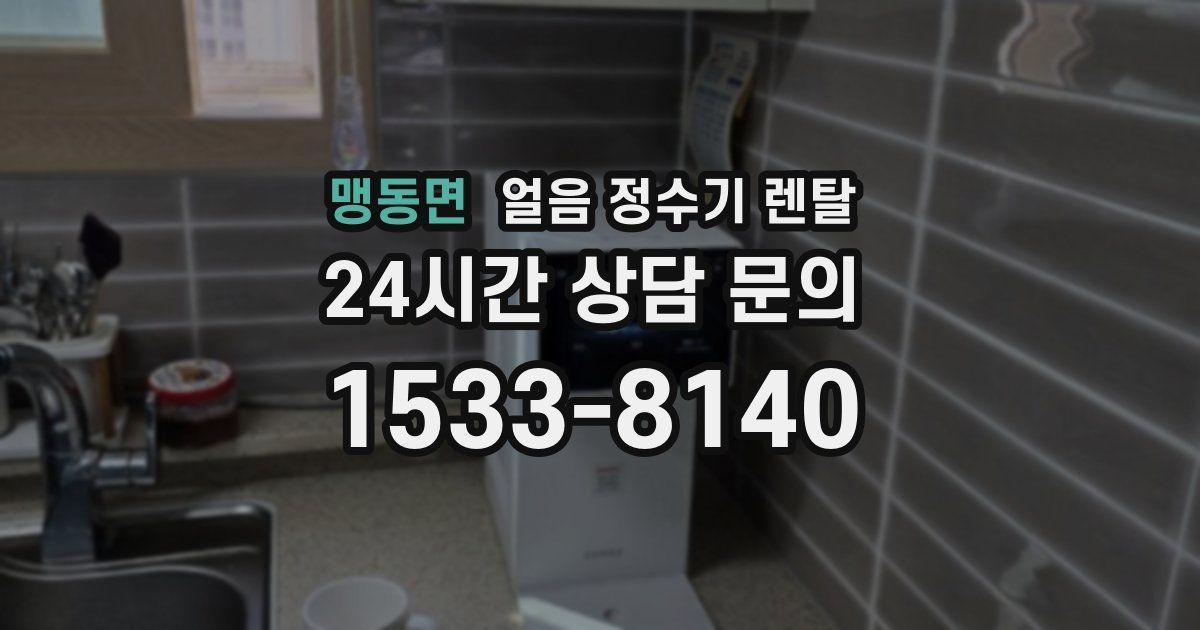 맹동면 얼음 정수기 렌탈