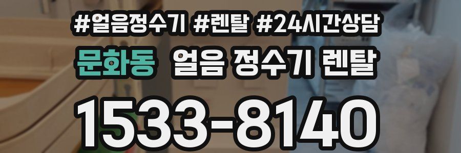 문화동 얼음 정수기 렌탈