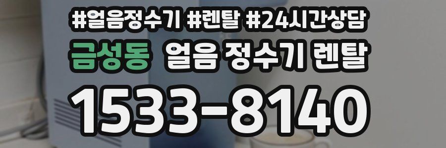 금성동 얼음 정수기 렌탈