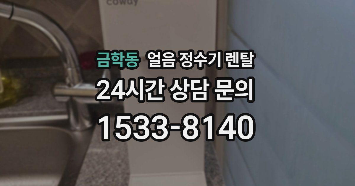 금학동 얼음 정수기 렌탈