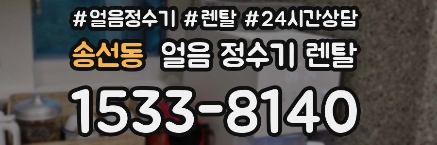 송선동 얼음 정수기 렌탈