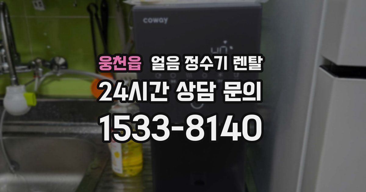 웅천읍 얼음 정수기 렌탈