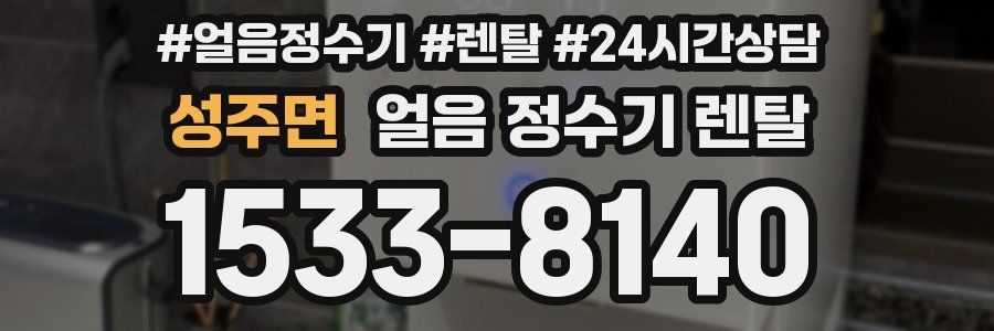 성주면 얼음 정수기 렌탈