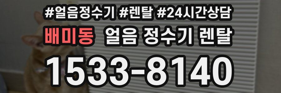 배미동 얼음 정수기 렌탈