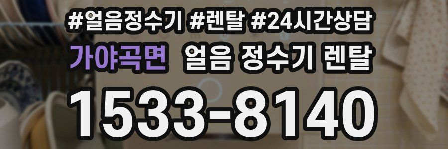 가야곡면 얼음 정수기 렌탈