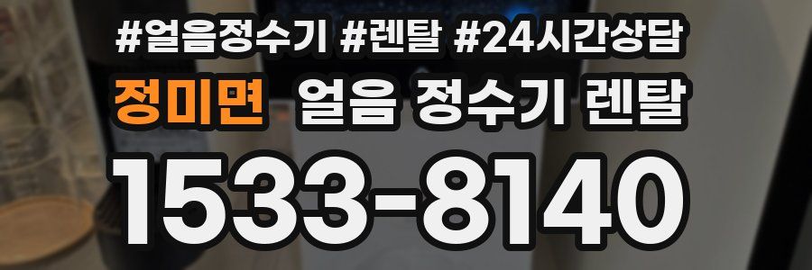 정미면 얼음 정수기 렌탈
