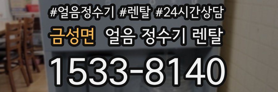 금성면 얼음 정수기 렌탈