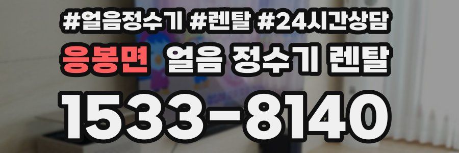 응봉면 얼음 정수기 렌탈