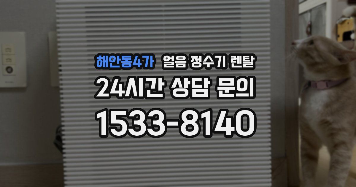 해안동4가 얼음 정수기 렌탈
