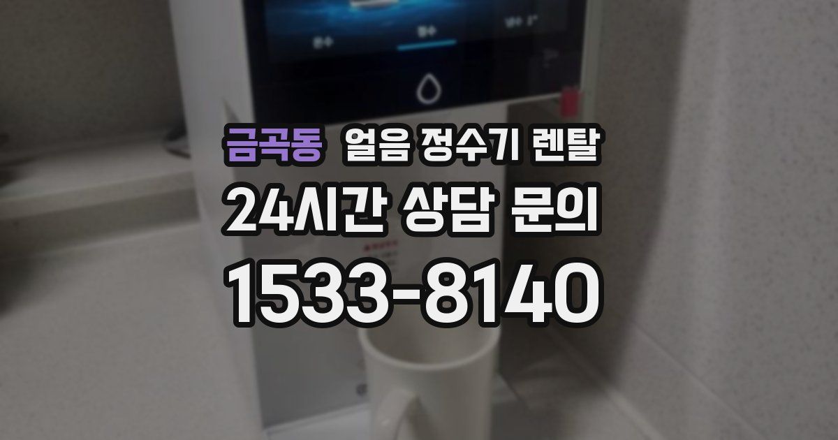 금곡동 얼음 정수기 렌탈