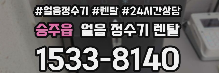 승주읍 얼음 정수기 렌탈