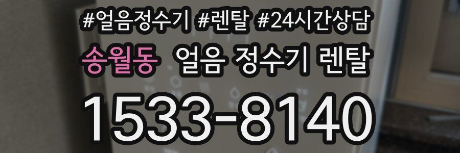 송월동 얼음 정수기 렌탈