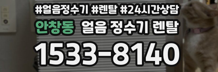 안창동 얼음 정수기 렌탈