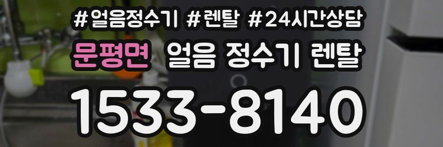 문평면 얼음 정수기 렌탈