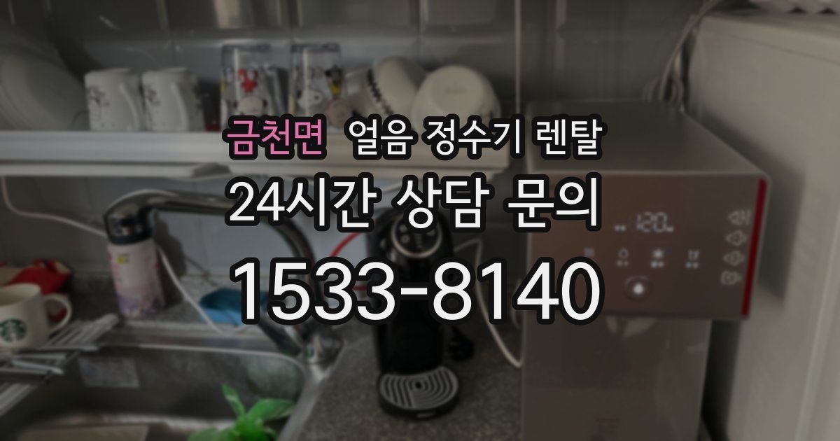 금천면 얼음 정수기 렌탈