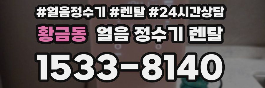 황금동 얼음 정수기 렌탈