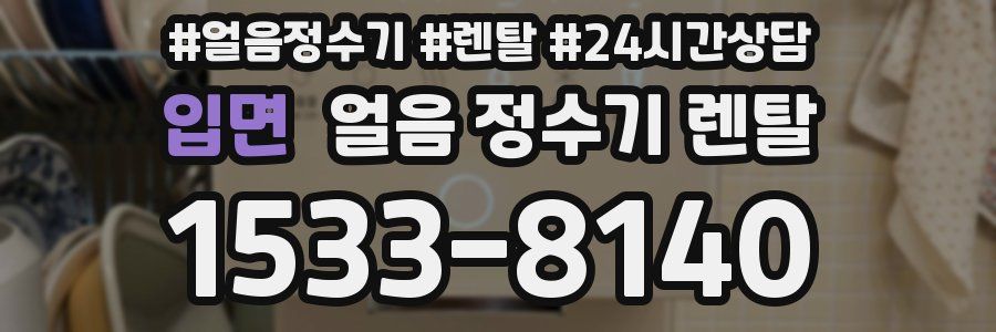 입면 얼음 정수기 렌탈